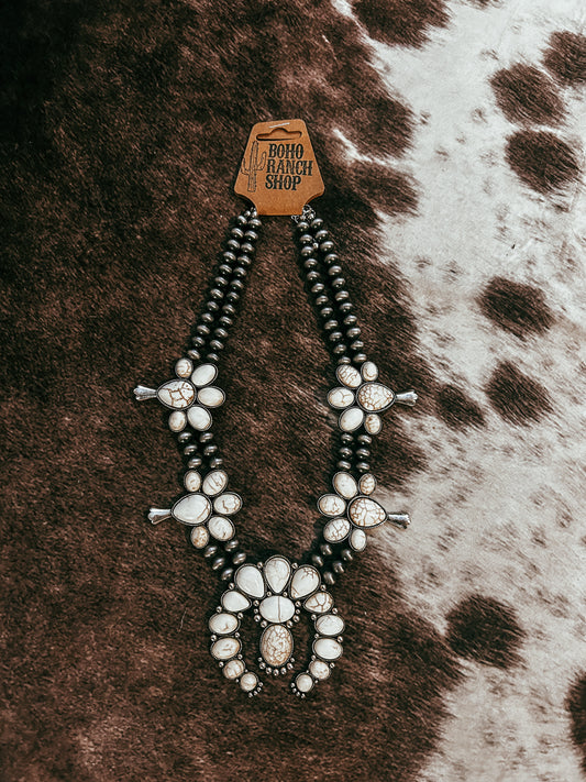 Squash Blossom Pendant Necklace